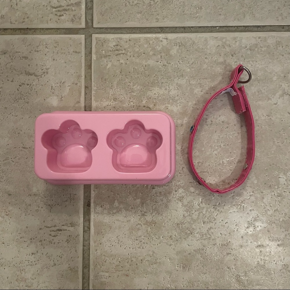 Build a Bear Pink Dog Set